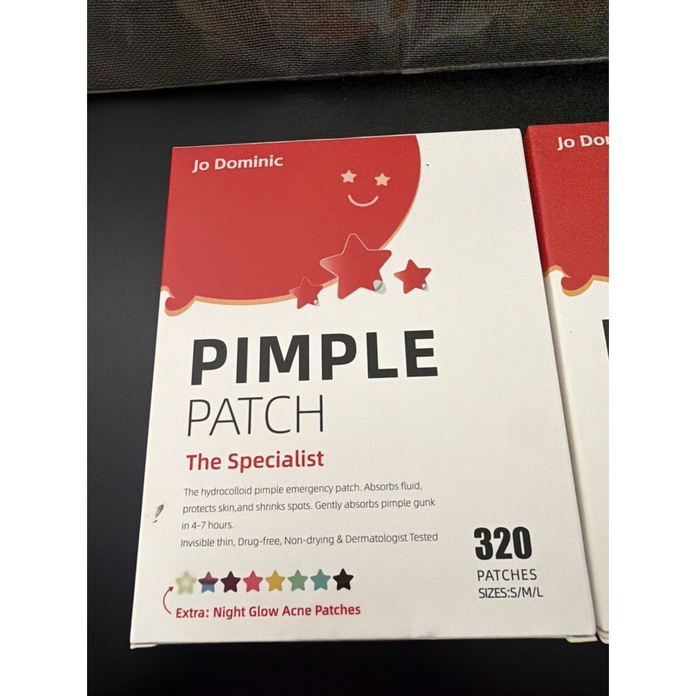 320 Counts Cute & Fashion Stars Pimple Patches for Face, Hydrocolloid Acne Pa...